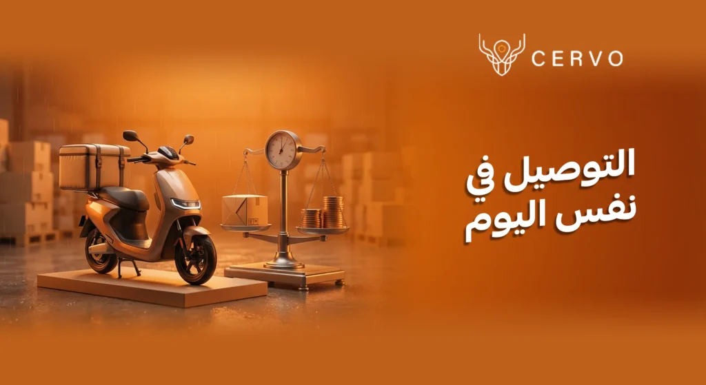 ميزة التوصيل في نفس اليوم لزيادة مبيعات المتاجر الإلكترونية في السعودية - سيرفو